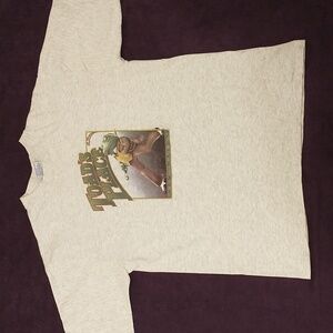 Vintage Toad's Place Graphic Tee 80s T Shirt 100% Cotton USA Made Gray Heather L